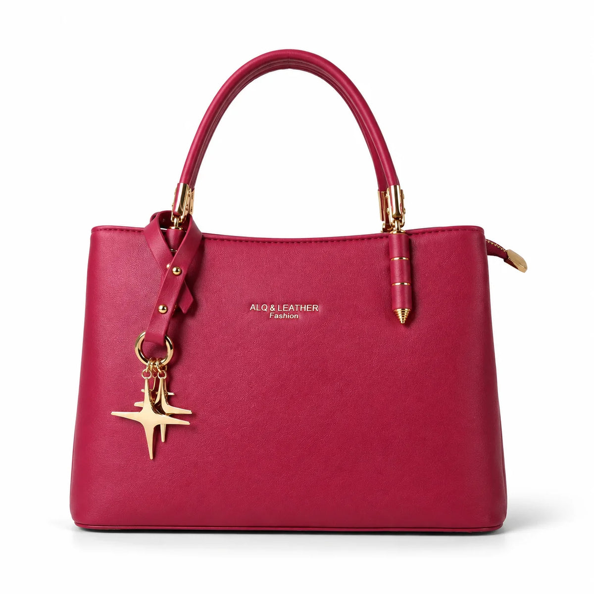 Aorelia Golden Star Structured Tote Bag Rose Pink