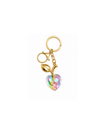 Aurora Heart Crystal Keychain
