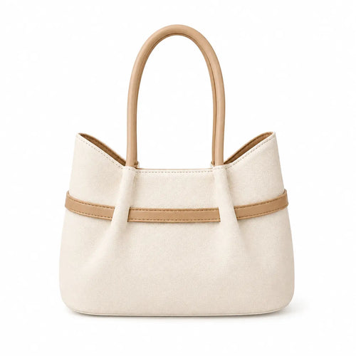 Capri Straw Belted Tote Bag