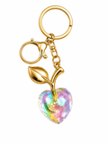 Prism Heart Charm Keychain