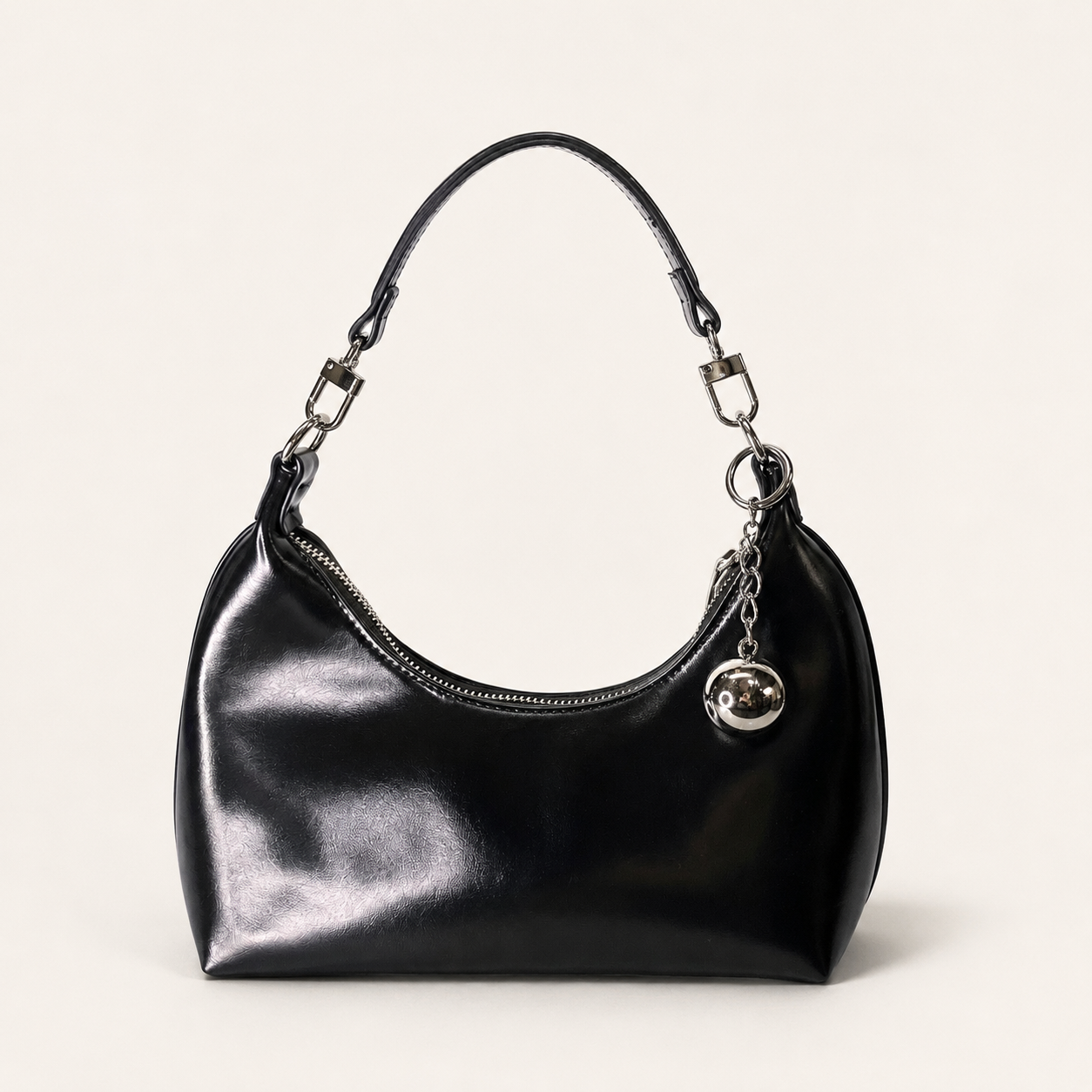 Moon Orb Curved Hobo Bag