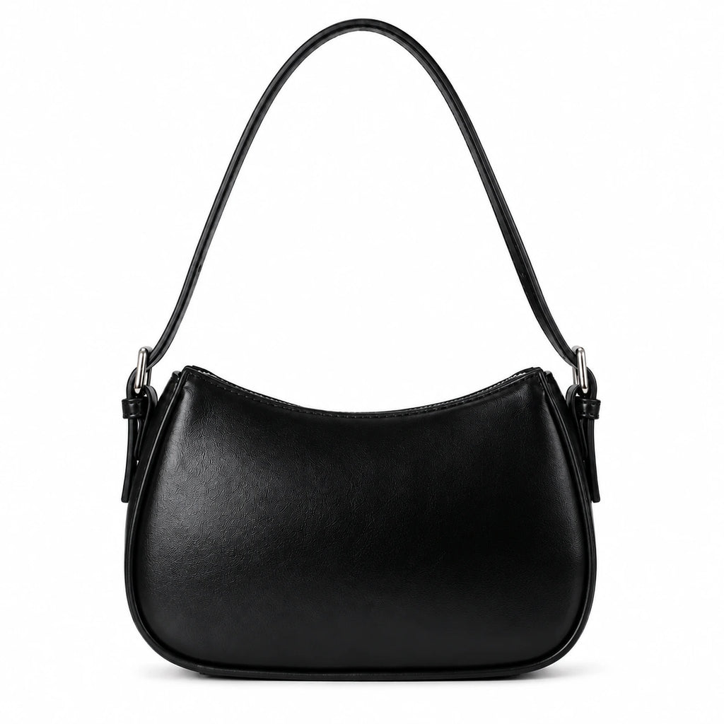 Rebel Noir Studded Shoulder Bag Black