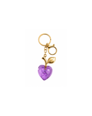 Violet Muse Crystal Heart Keychain