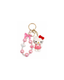 Kitty Charm Beaded Bracelet Keychain