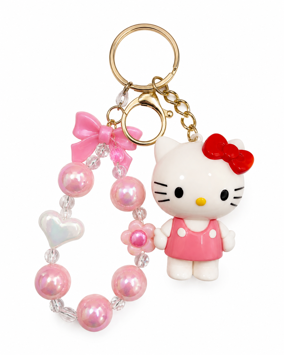 kitty-charm-pink-beaded-bracelet-keychain